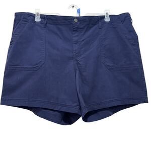 Jeanstar Dark Navy Blue Utility Pocket Shorts - Size 20W